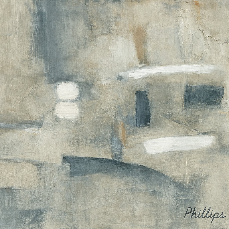 “Subtle Structures” by Phillips – Wrapped Canvas Wall Art, 30" H x 30" W