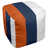 Orange / marine / blanc