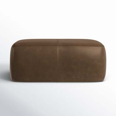 Hustle Full-Grain Genuine Italian Leather Ottoman