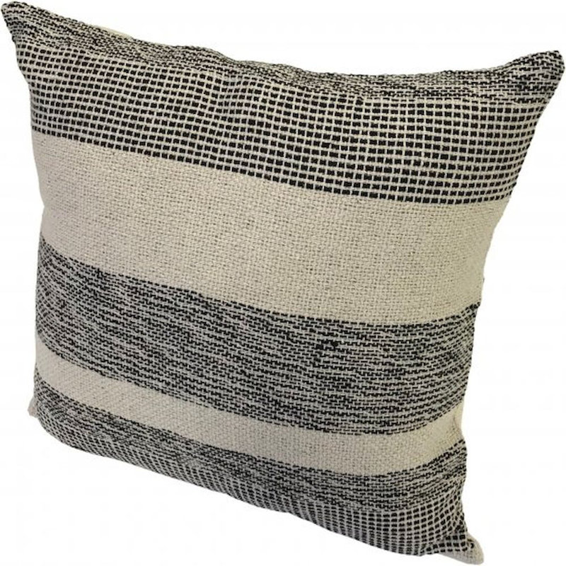 Striped Jute / Sisal Throw Pillow