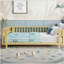 Lit plateforme double en bois pour enfants avec garde-corps, lit double en fer avec garde-corps (double, naturel)-1633525170-1633525181