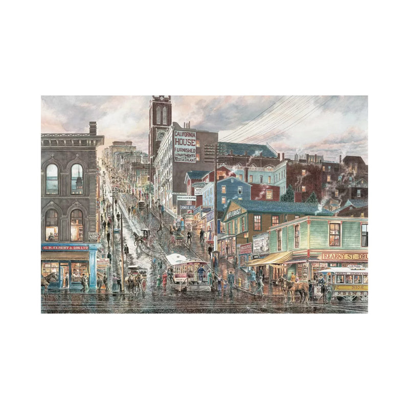 Kearny St., San Francisco by Stanton Manolakas - Wrapped Canvas Gallery-Wrapped Canvas Giclée, 152.5 cm H x 101.5 cm W