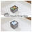 15" Foldable Fabric Storage Ottoman Bench, Versatile Seat With Hidden Storage Compartment