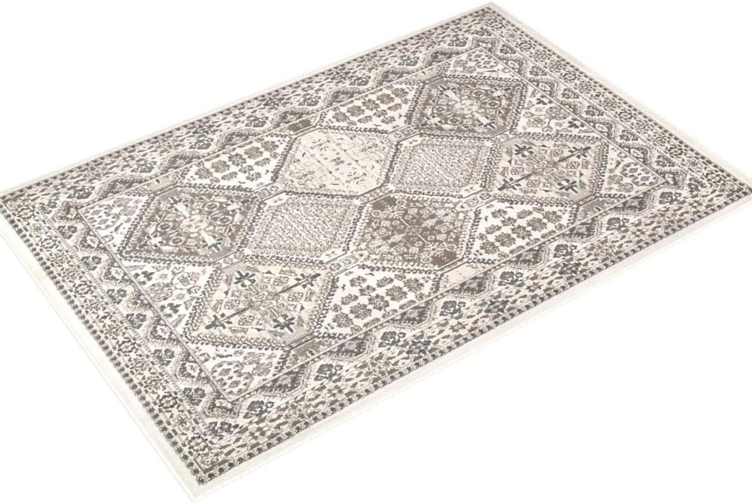 Dakota Fields Sophie 7X9 Traditional Tiled Area Rug, Beige, Faded ...
