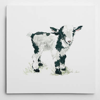 WexfordHome 'Baby Goat' by Carol Robinson Painting Print On Wrapped Canvas Size: 32 H x 32 W x 1.5 D