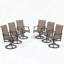 Ensemble de 2 chaises de patio pivotantes à 360 ° en tissu textilène-830032574