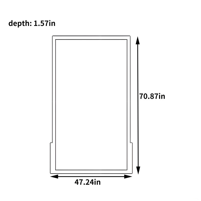 Douma, H 70,87 po x l 47,24 po x P 1,57 po