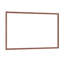 Miroir de salle de bain rectangulaire surdimensionné de 60 po x 40 po avec cadre en noyer-125568426-125568428