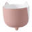 Artistic Kitty Whiskers Footed Planter For Indoor And Outdoor Spaces - Decorative Flower Pots For Patio, Living Room, And Home Decor - 6", White & Tan