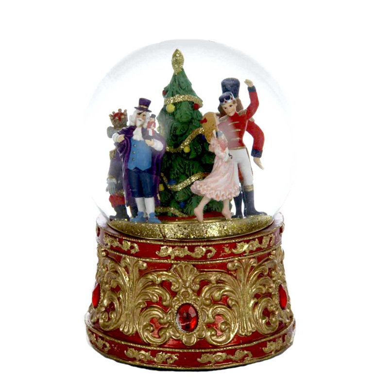 Globe terrestre musical casse-noisette 120mm Kurt Adler