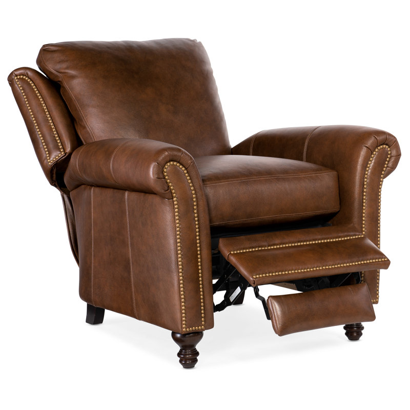 Richardson Recliner, Natural Brass with Turned Leg