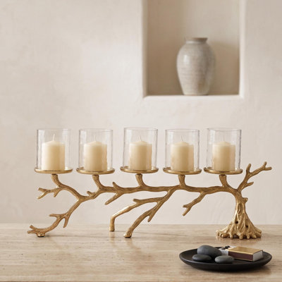 10.4'' H Aluminum Tabletop Candelabra