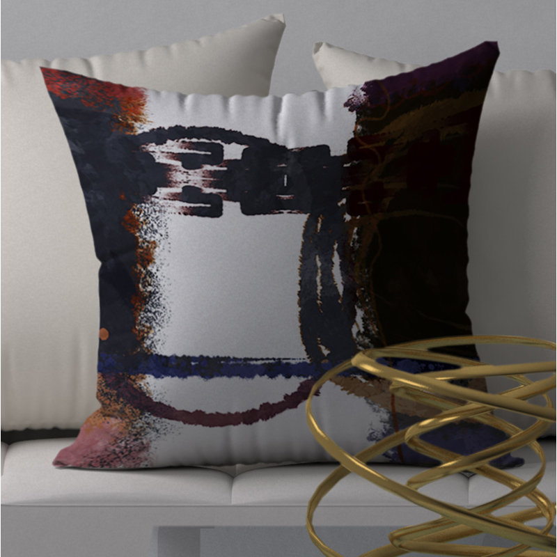 Housse de coussin carrée immaculée cool, 24 po x 24 po