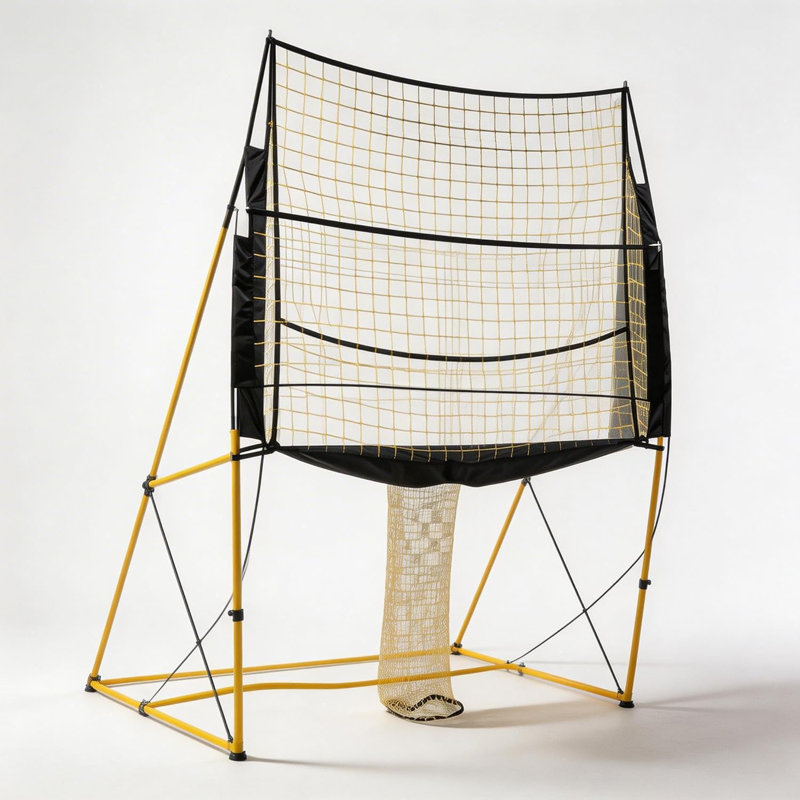 Système de filet réglable pour l'entraînement de volleyball - Équipement robuste, portable et facile à installer pour la pratique des habiletés intérieures / extérieures - Améliorez le service, l'épi et le blocage - Hauteurs ajustables pour tous les niveaux