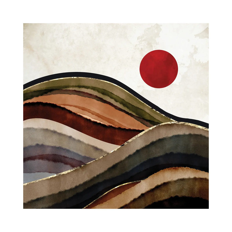 «Fall Fall Abstract», reproduction d'impression, H 37 po x l 37 po x P 1,5 po, Pas de tapis, Toile tendue