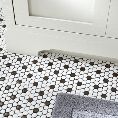 Metro 0.9" x 0.9" Hex Porcelain Honeycomb Mosaic Wall & Floor Tile