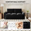 70.9" Pull Out Sofa Bed, 3-Seat Convertible Sleeper Sofa with 2-in-1 Pillow and Blanket Set,Multi-Functional Velvet Loveseat Bed-1592262627