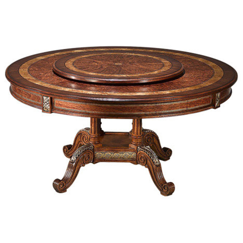 Frederike Round Solid Wood Dining Table, 30" H x 63" L x 63" W