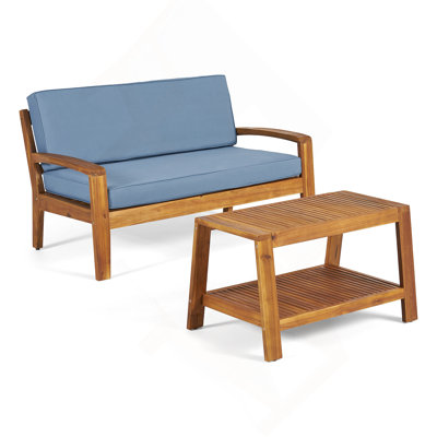 Outdoor Loveseat And Coffee Table Set