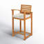 Eastview 43'' Wood Outdoor Bar Stool with Cushion