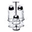 Minima 3 Piece Cruet Set; 2 x 6 oz. + 1 x 3-3/4 oz.