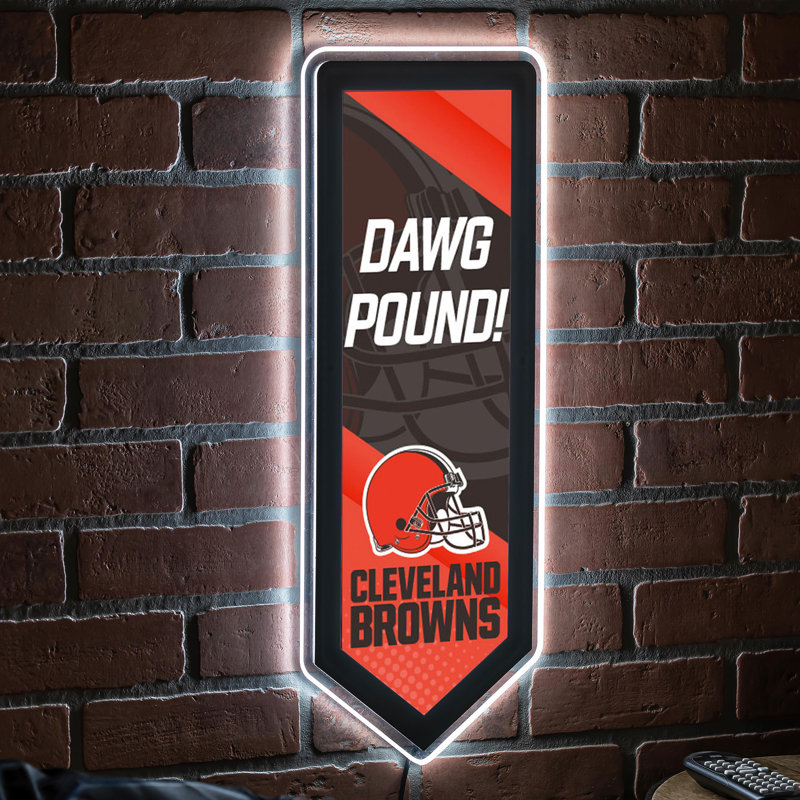 Plaque murale lumineuse NFL, Cleveland Browns