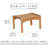 Monterey Deep Seating Teak Ottoman