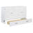 Queen Size Murphy Bed with Large Storage Drawers, Space-Saving Wall Bed for Home, Guest Room or Studio, White-1264204393