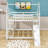 Crestside Kids Twin Over Queen Bunk Bed with Slide and Ladder-1343265127
