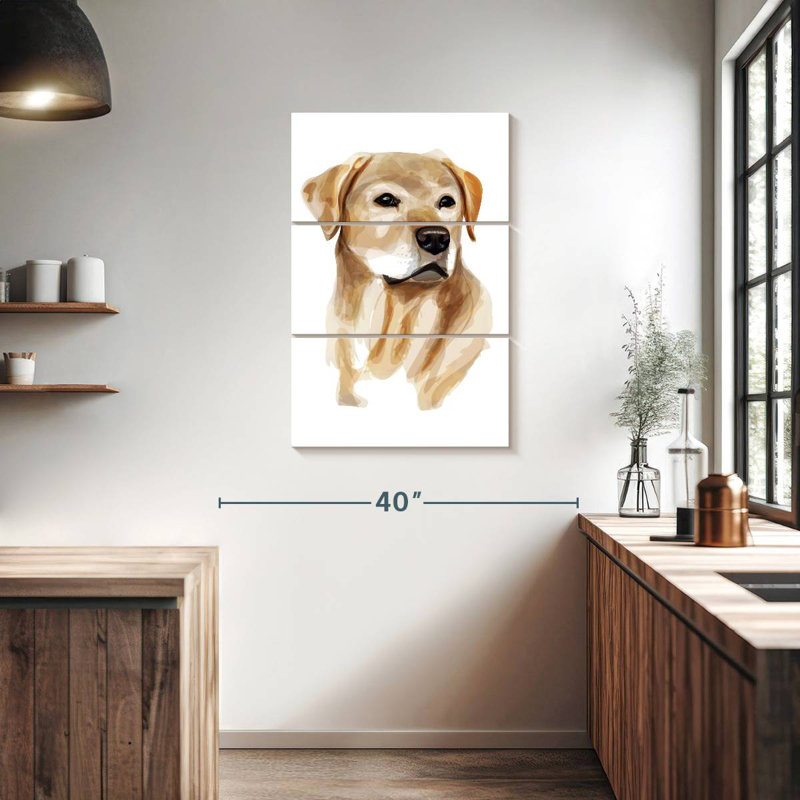 Brampt Yellow Lab, 38" H x 24" W