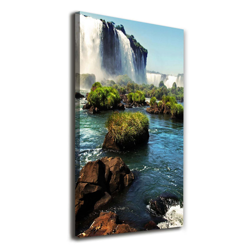 Waterfall Lgaz - Wrapped Canvas Print