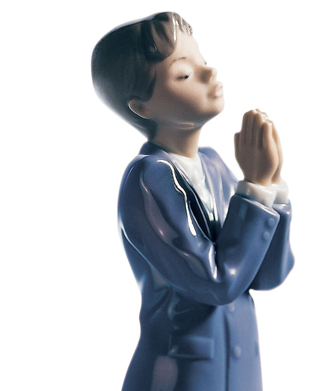 Communion Prayer Boy Figurine
