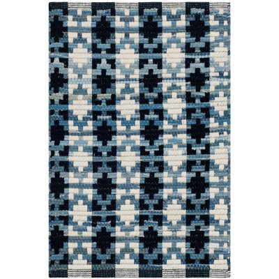 Montauk Hand Woven Cotton Geometric Rug