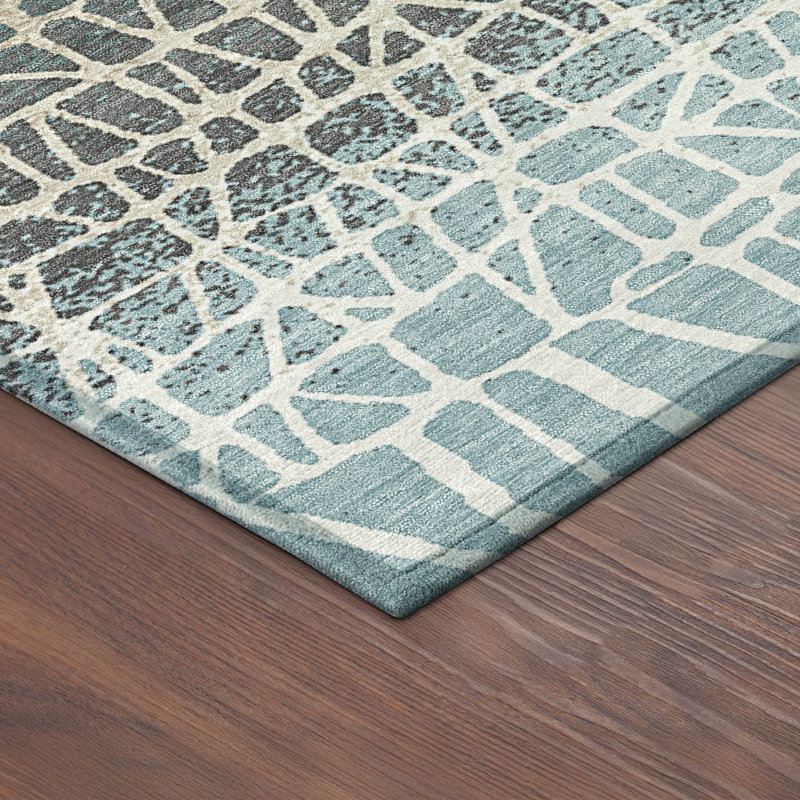 Machine Washable Indoor/Outdoor Chantille ACN2404 Geometric Rug, Rectangle 9' x 12'