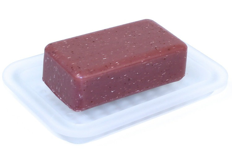 Plat à savon Nhek, Bleu ciel satiné