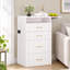 Meuble-lavabo 3 tiroirs avec miroir rabattable et lumières à capteur RVB-987954922