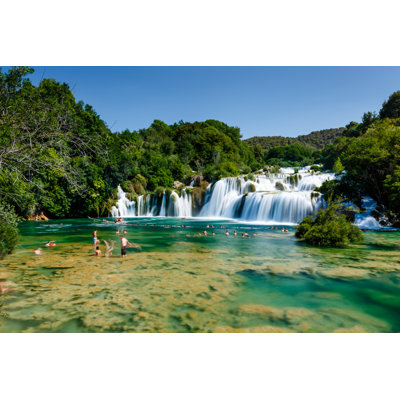Cascade Of Waterfalls - Wrapped Canvas Print