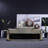 Large Storage Cabinet With Rivet Decor Solid Wood Accent Trunk
