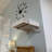 Perkin - Small Floating Nightstand White Finish With Drawer, Solid Wood Wall Drawer