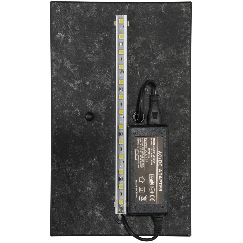Country Inn 1 - Light LED Wallchiere, Black