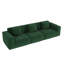 Lit convertible de 118 pouces, mousse souple et ressort, combinaison de trois sièges, multifonctionnel pour espaces de vie restreints-1571323338-1571323339
