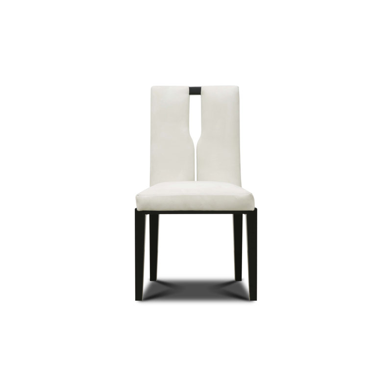 Flute Leather Dining Chair