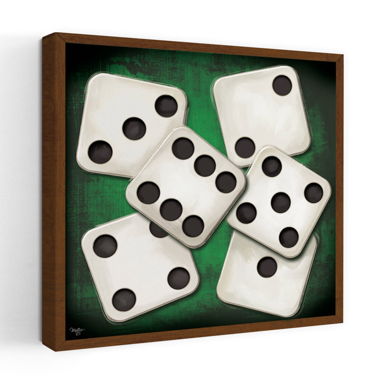 Shakers contemporains avec jeux de dés, H 18 po x l 18 po