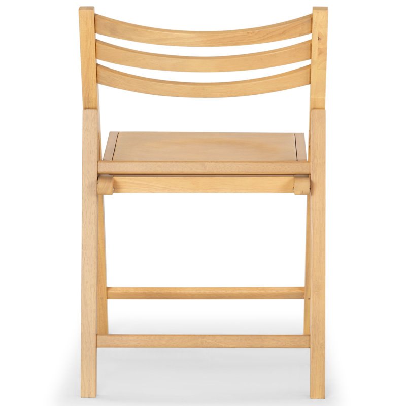 JACIE WOOD SEAT FOLDING CHAIR, Oak