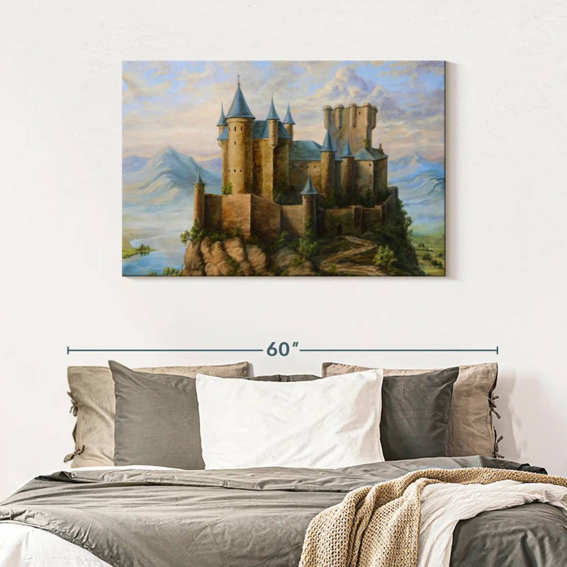 Lilie Castles, 30" H x 45" W
