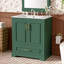 Meuble-lavabo de 30 po avec lavabo en céramique, 1 tiroir séparateur, 2 portes à fermeture en douceur, 2 tablettes sur porte, 1 porte autoportante, 1 cuve, finition, efficace-121114123-121114125