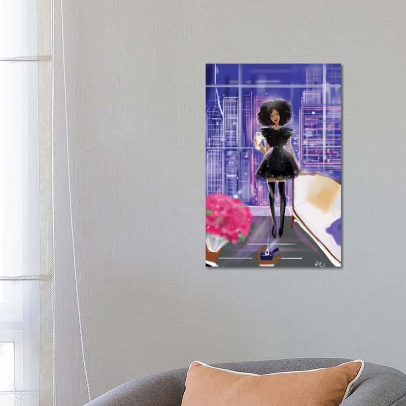 Roses And Diamond by Nicholle Kobi - Print on Canvas, Wrapped Canvas, 66.04 cm H x 45.72 cm W x 1.91 cm D