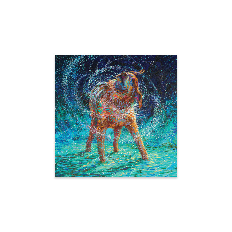 «Old Rem» par Iris Scott - peinture sur verre sans cadre