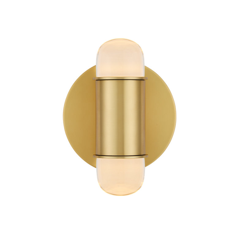 Capsule 2 - Light LED Armed Sconce, Brass