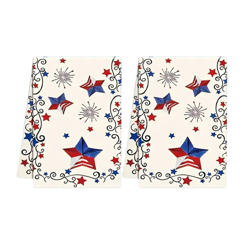 Easter Microfiber Kitchen Towel Set Of 2, Festive Gift And Decorative Table Towel For Easter, 23.6x15.7in Multicolor, D